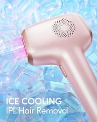 INNZA IPL Hair Removal with Ice Cooling Care Function for Rose Gold
