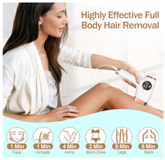 IPL Hair Removal Device, Portable Permanent Hair Reduction All Over Body New