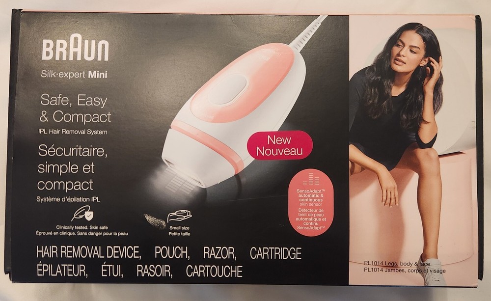 Braun Hair Removal IPL Long-Lasting Silk Expert Mini PL1014 Corded. New Open Box