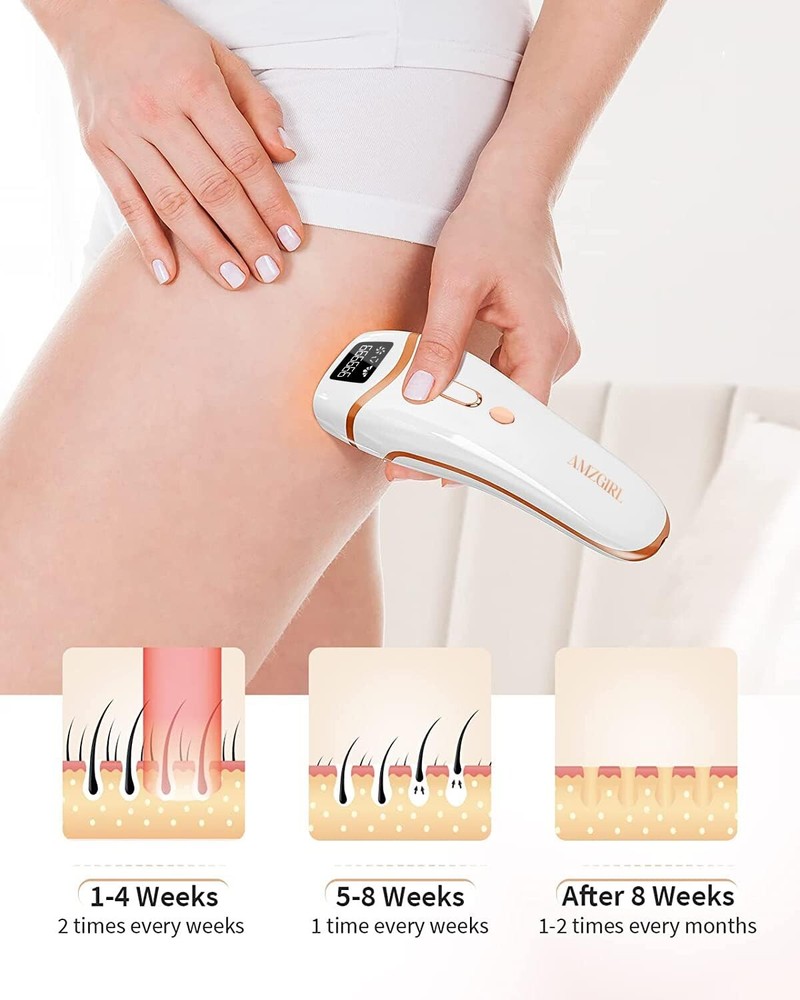 Laser Hair Removal for Women Permanent IPL Face Leg Arm Back Whole Body Hair Rem