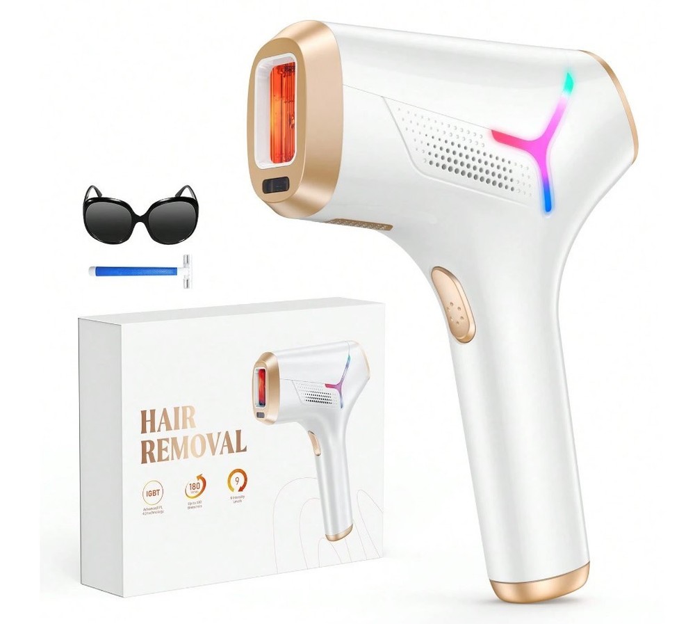 IPL Hair Removal Device 999900 Flashes 9 Levels Women Men Home Use