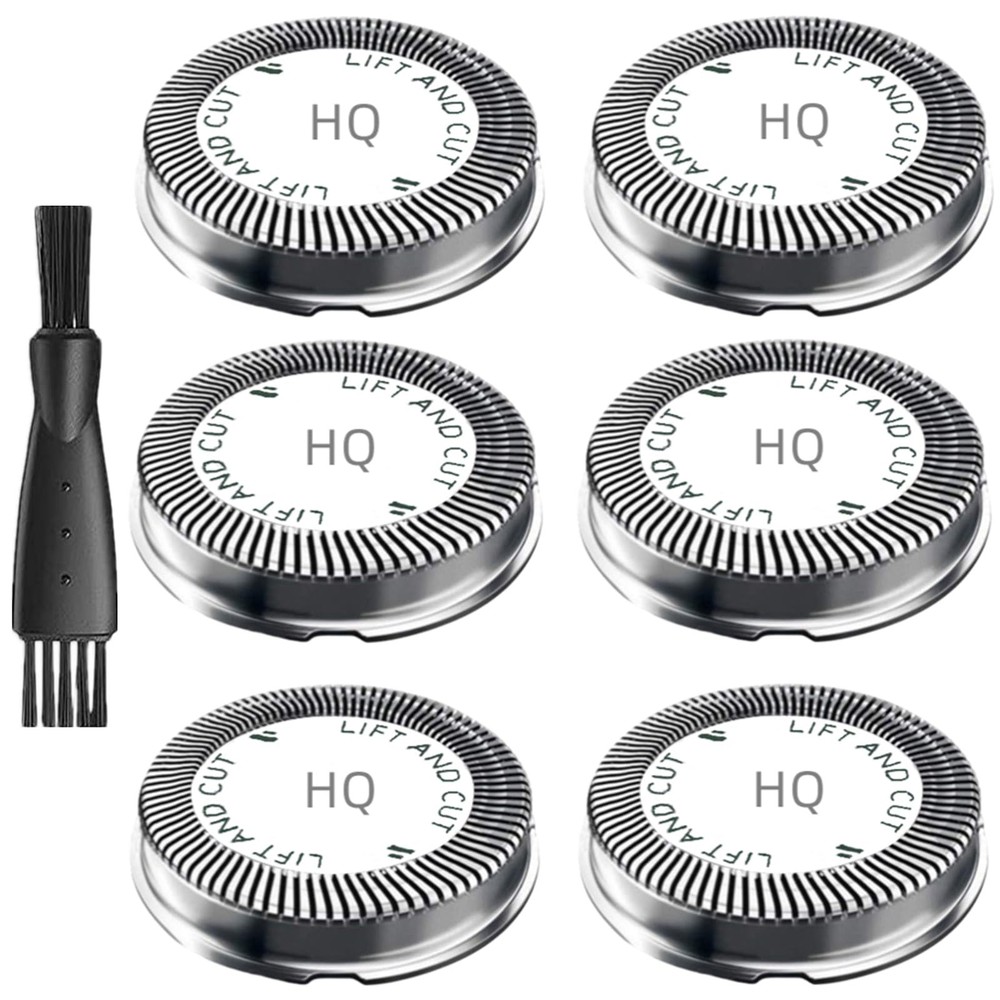 Bechy 6 Pcs Hq56 Replacement Shaver Heads For Hq3 Hq4 Hq55 Hq56 Hq6Replacement