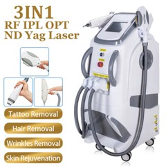 3IN1 RF IPL Hair Removal Nd Yag Laser Eyebrow Tattoo Remove Skin Lifting Machine
