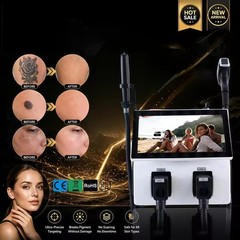 2IN1 808nm Diode Laser Hair Removal Pico NG YAG Laser Tattoo Beauty Machine