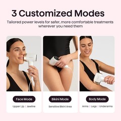 Wavytalk IPL Hair Removal Device, Bare It for Face Body Bikini – White