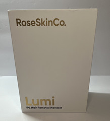 RoseSkinCo. Lumi IPL Hair Removal Device Handset, Corded Electric, White/Gold