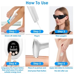 NEW LED Photon Neck & Face Massager With Charging Dock Hot‑Compress Skin‑Tighten