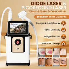 2IN1 Diode Pico Laser Ice Cooling Hair Reduction Pigment Removal Beauty Device