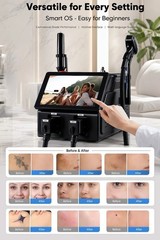 2 In 1 Diode Laser Hair Removal & ND Yag Pico Laser Tattoo Removal Skin Care