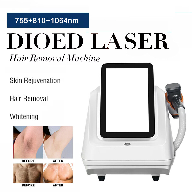 Painless 1064/755/810nm Diode Laser Body Hair Removal Machine Skin Rejuvenation