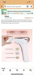 MiSMON IPL Hair Removal Device 300000 Flashes LCD Display for Arms Face