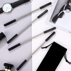 Mudder 4 Pieces Facial Hair Remover Spring Eyebrow 5 Piece Set, Black, Silver