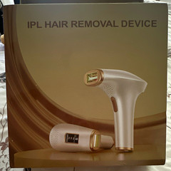 IPL Hair Removal Device – White & Gold IPL Light-Based Hair Removal