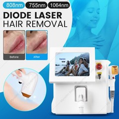 755/808/1064nm Diode Laser Hair Reduction Ice Cooling Salon Beauty Equipment