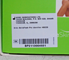 NIOB Silk’n BellaFlash PRO Hair Remover Device & Case | H3220 | Touch & Glide