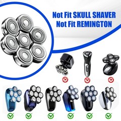 7 Head Shaver Replacement Head Shavers for Bald Men for Most Brand Men Foil Shav