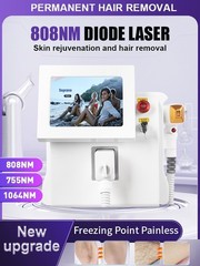 Laser hair removal device, facial, body, and underarm cooling system