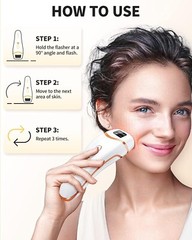 Laser Hair Removal for Women Permanent IPL Face Leg Arm Back Whole Body Hair Rem