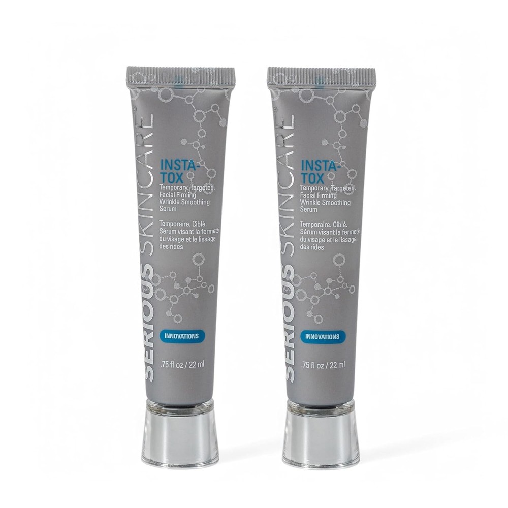 Serious Skincare INSTA-TOX Instant Wrinkle Smoothing 0.75 Fl Oz (Pack of 2)