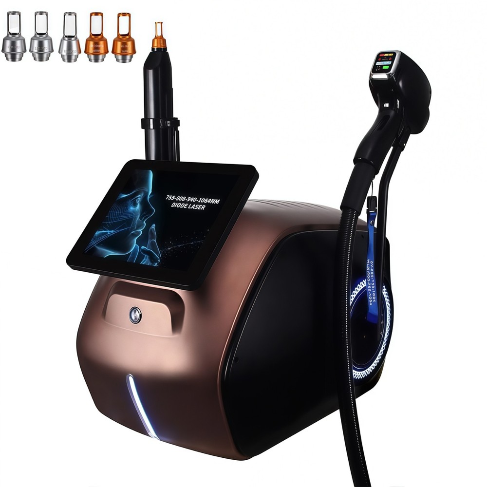2 in 1 755/808/940/1064nm Diode Laser Hair Removal Pico Tattoo Removal Machine
