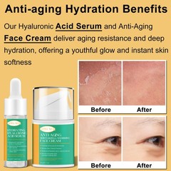Lifting & Firming Anti-Aging Skin Care Set Kit for Women Travel Size, Green