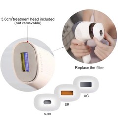 MiSMON IPL Laser Hair Removal Permanent Painless 3-in-1 Skin Care Beauty Device