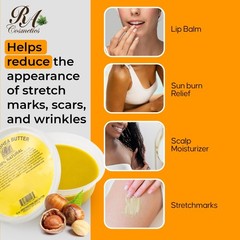 RA Cosmetics 100% Pure African Shea Butter, Golden – 16 Ounce (Pack of 1)