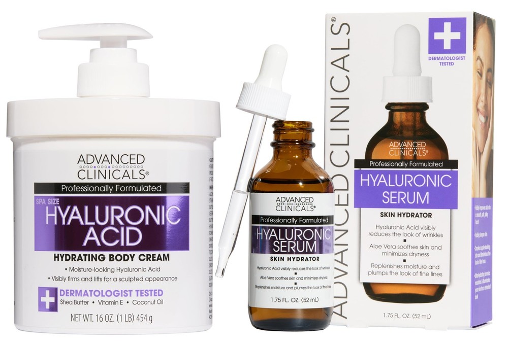 Hyaluronic Acid 2 Count, Cream + Serum Set