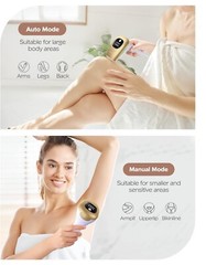 IPL Hair Removal Women At-Home 999,000 Flashes Painless Facial Arms Bikini Legs