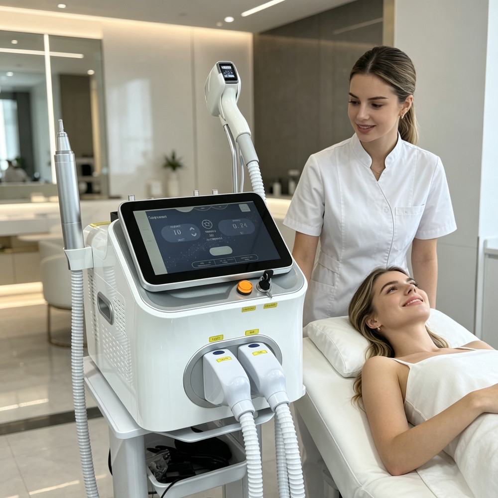 2in1 Picosecond Diode Laser Machine for Hair & Tattoo Removal Skin Rejuvenation