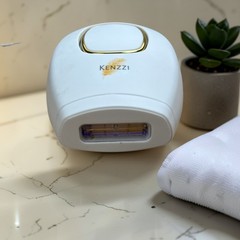 Kenzzi Premium IPL Hair Removal Handset Permanent Laser Hair Remover White/Gold