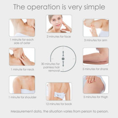 2022 Upgrade Body Bikini IPL 500,000 Flash Depilator Pulses Permanent Laser Epil