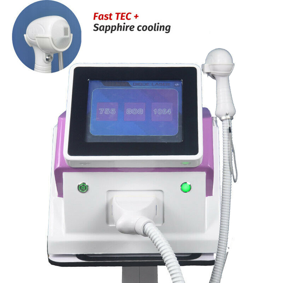1200W 3 Wavelength 755 808 1064 nm Diode laser hair removal machine