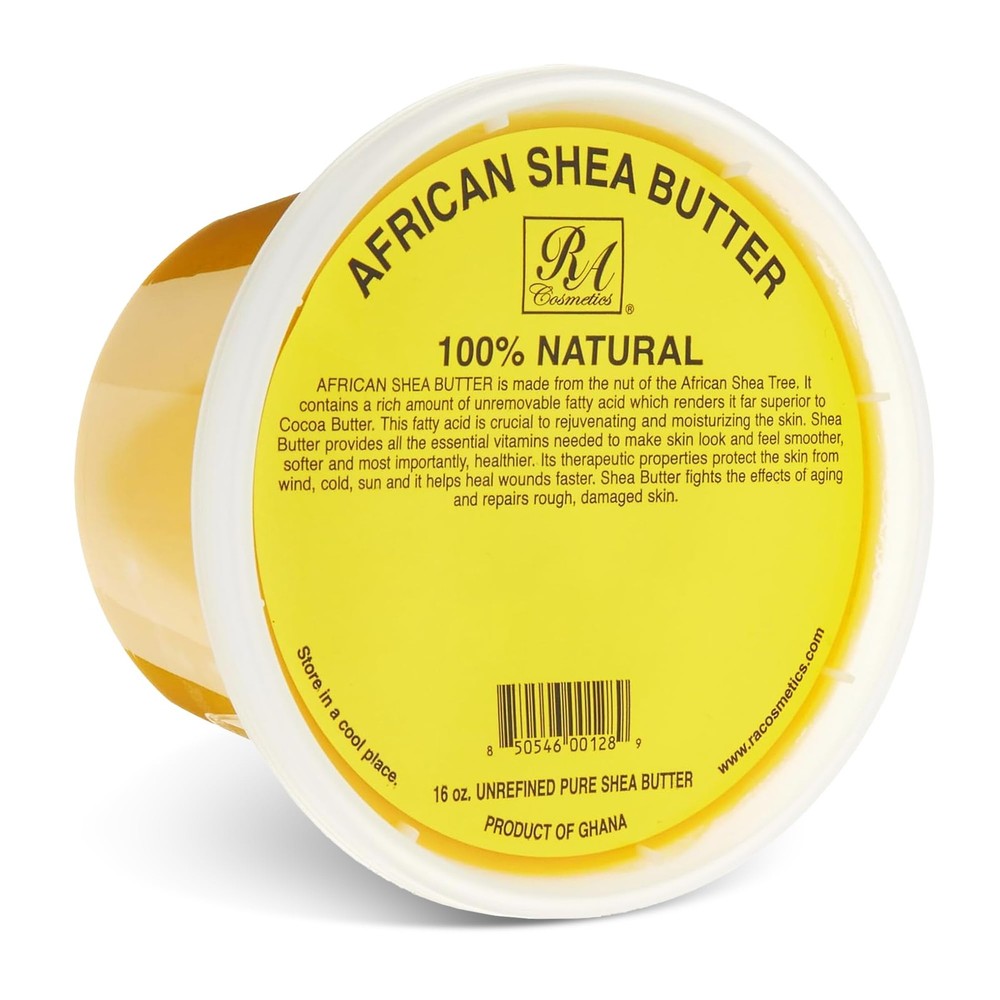 RA Cosmetics 100% Pure African Shea Butter, Golden – 16 Ounce (Pack of 1)