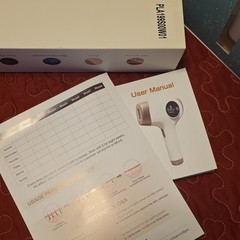 IPL Hair Removal Device AI-01 99W, 9 Settings, 4cm² Head, Auto Flash, White/Gold