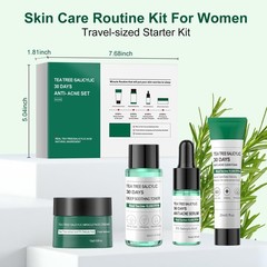 Tea Tree Salicylic Acid Facial Skin Care Set, Acne Treatment Skincare Set…
