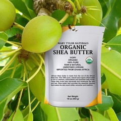 Mary Tylor Naturals Organic Shea Butter 1 lb — USDA 16 Ounce (Pack of 1)