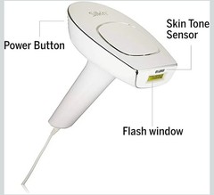 Silk’n Bella Flash Pro Touch & Glide HPL Technology Ergonimic Hair Remover White
