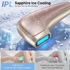 Laser Hair Removal, 25J Large Energy IPL Hair Removal Device, 39°F Truly Pa