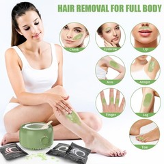 Waxing Kit – TIKESI Wax Warmer for Hair Removal, Hard Wax Kit with 14oz 5 Bag…
