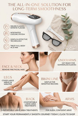 Laser Hair Removal Device for Women & Men Permanent IPL Hair Remover 999999 Flas