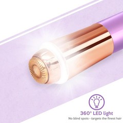 Portable Facial Hair Remover for Women – Painless, Fast & Mini, Amethyst