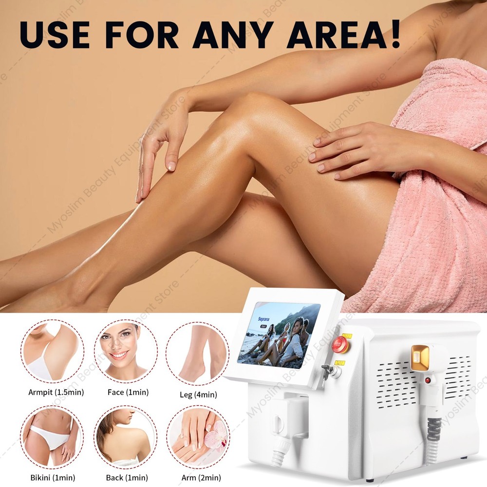 755/808/1064nm Diode Laser Hair Reduction Ice Cooling Salon Beauty Equipment