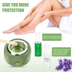 Waxing Kit – TIKESI Wax Warmer for Hair Removal, Hard Wax Kit with 14oz 5 Bag…