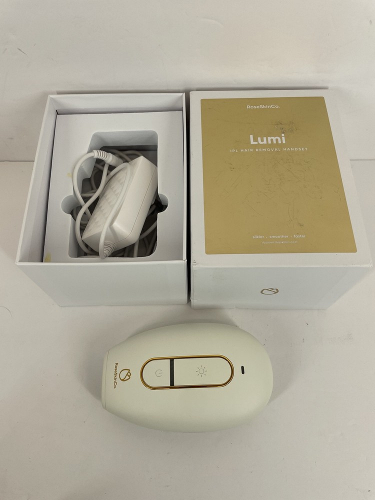 RoseSkinCo. Lumi IPL Hair Removal Handset – White/Gold – Professional At-Home
