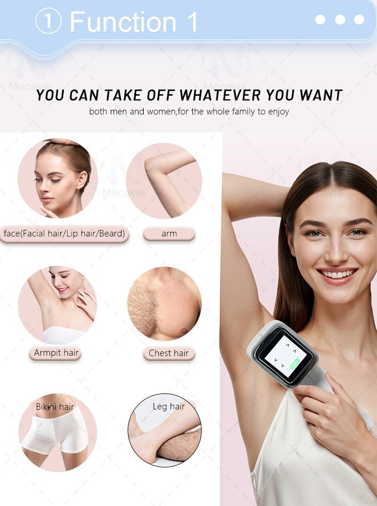 4-Wavelength 2in1 Laser RF Salon Hair Reduction Tattoo Pigment Skin Care Machine