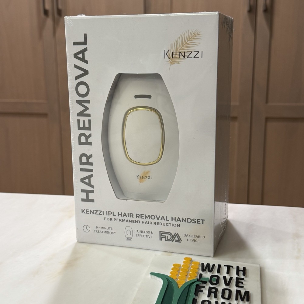 Kenzzi IPL Hair Removal Device, Painless & Effective, FDA Cleared New & Sealed