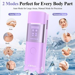 Xsoul Laser Hair Removal Sapphire 5℃ Ice Cooling, Painless & Permanent IPL