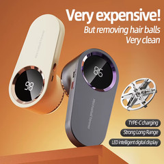 Electric Lint Remover USB Rechargeable Fabric Shaver LED Clothes Fuzz Cleaner