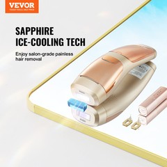 VEVOR IPL Hair Removal Laser Hair Remover with Sapphire Ice Cooling 17J Energy